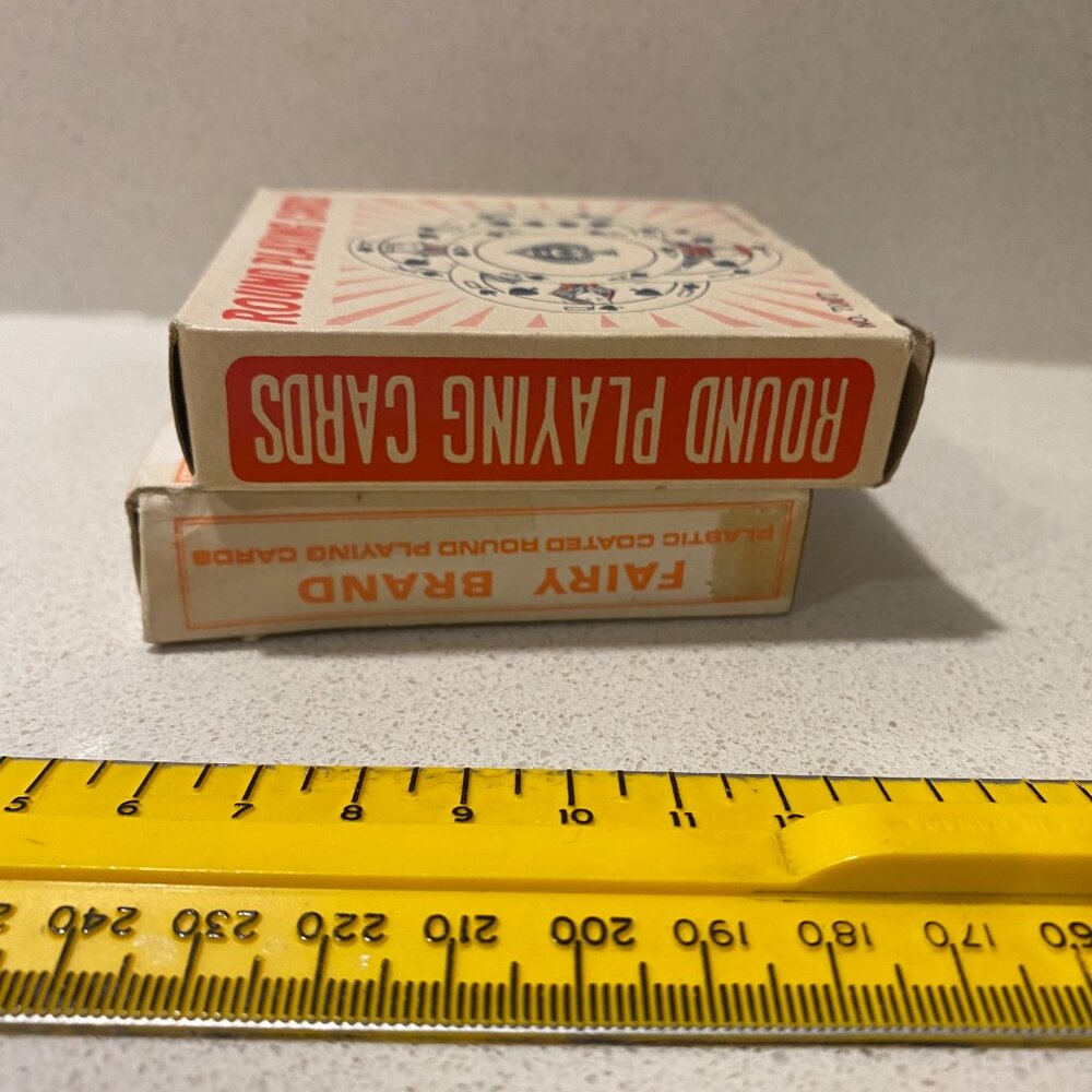 LOT OF 2 FULL DECKS VINTAGE ROUND CARDS - Picture 7 of 11